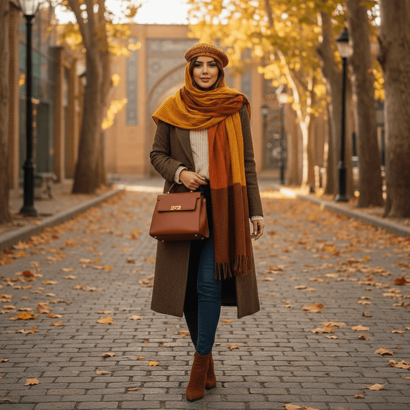 شال پاییزی زنانه — راهنمای کامل انتخاب، استایل و نگهداری