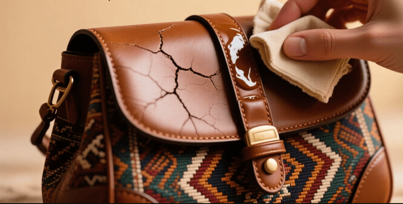 جلوگیری از ترک خوردن چرم کیف
